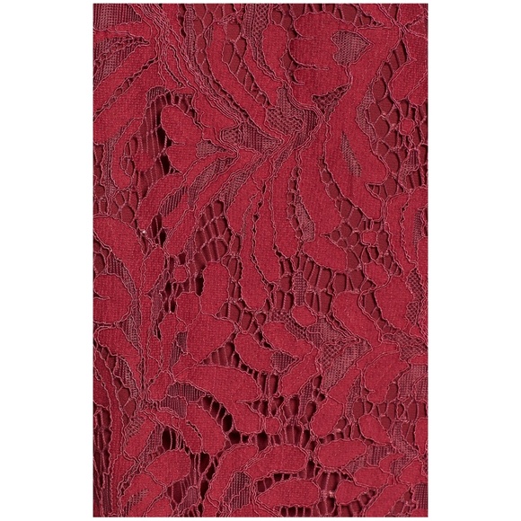 WAYF - Helena Cold Shoulder Lace Top | Size: Small | Burgundy Lace | NWT / NEW - Picture 6 of 11